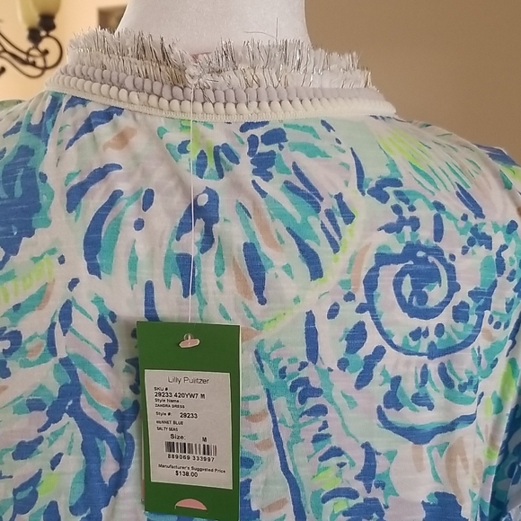 Lilly Pulitzer Blue and Green Dress - Picture 6 of 7